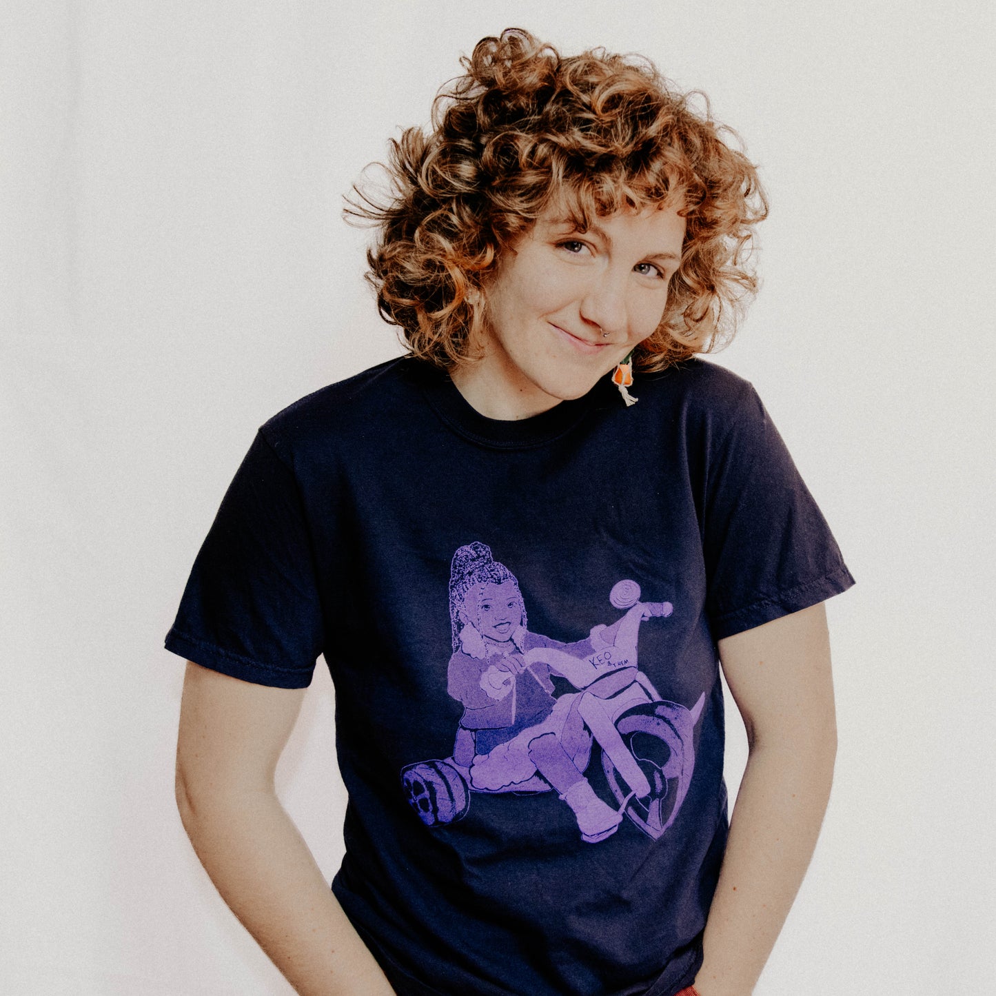 Money Grooves - Tricycle T-Shirt - Black w/ Purple