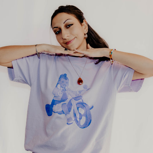 Money Grooves - Tricycle T-Shirt - Lavender w/ Purple